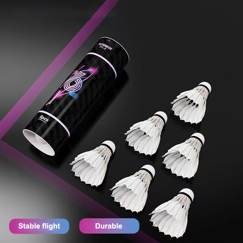 Feather Shuttlecock - 3/6 unidades de volantes de bádminton