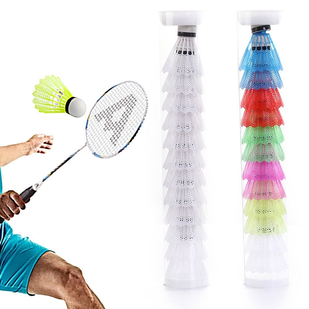 Feather Shuttlecock - Bola de espuma multicolor para bádminton,