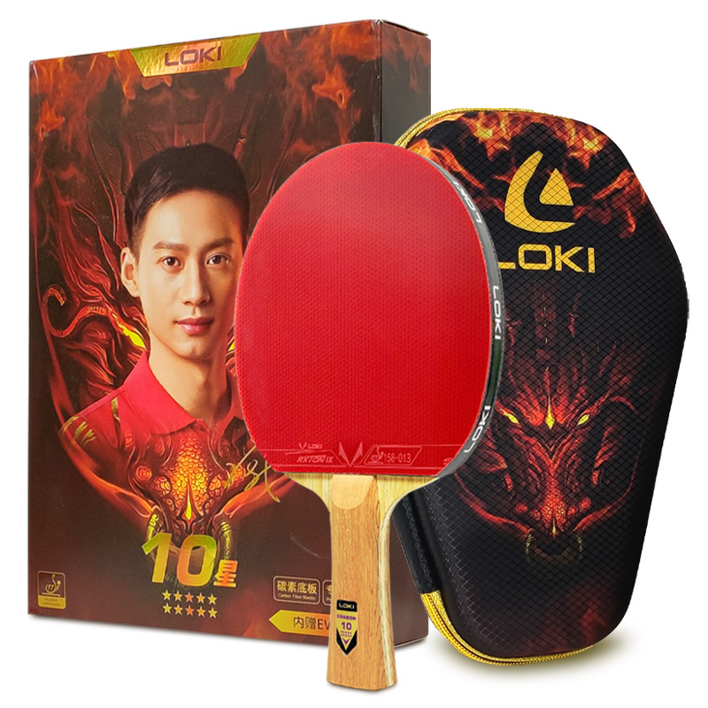 Badminton Racket Carbon - Raqueta de tenis de mesa LOKI