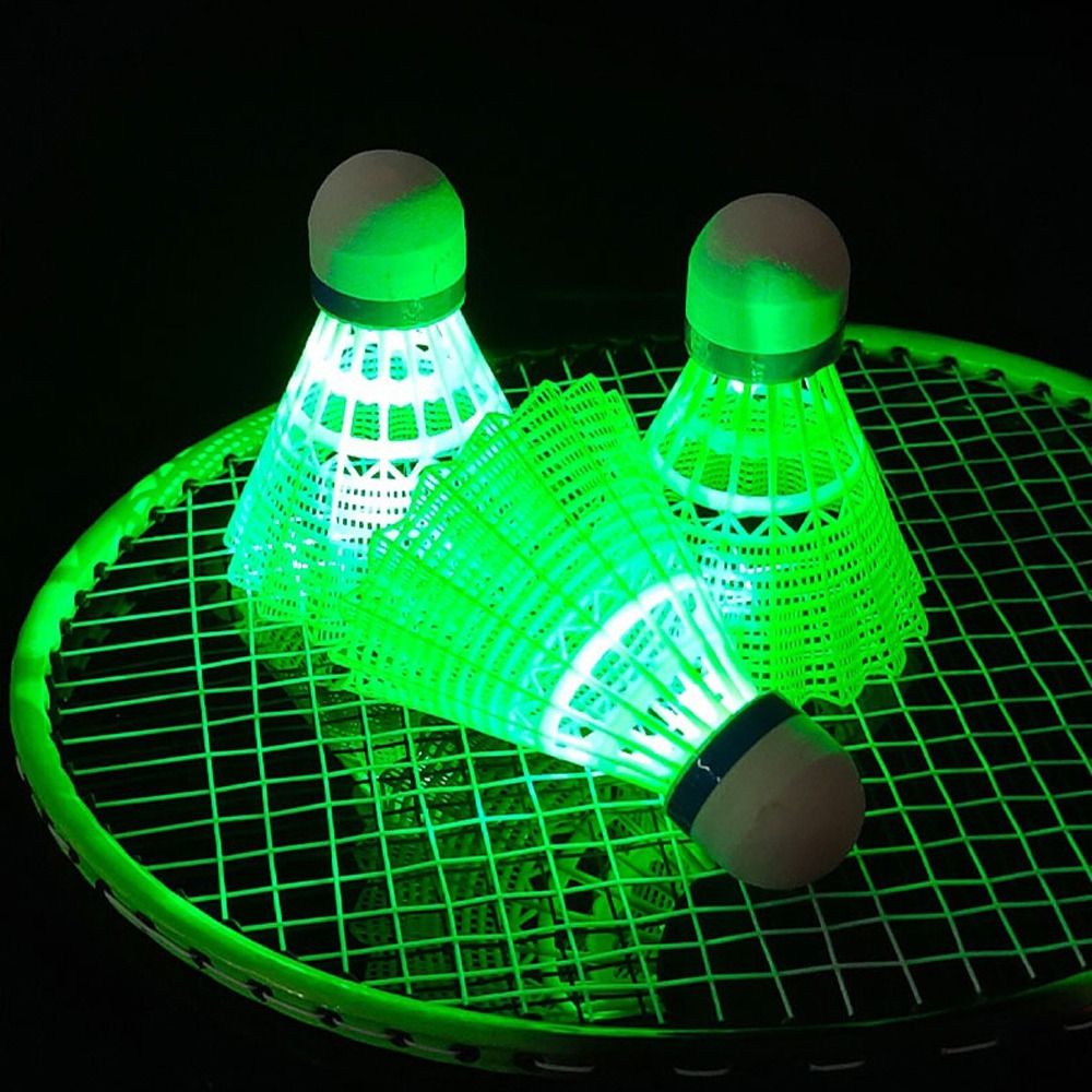 Feather Shuttlecock - Bolas de iluminación brillantes para bádminton