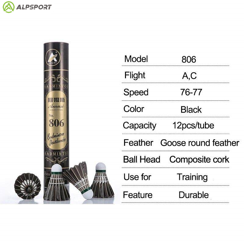 Volantes de bádminton ALP 806, - Feather Shuttlecock reseña y precio