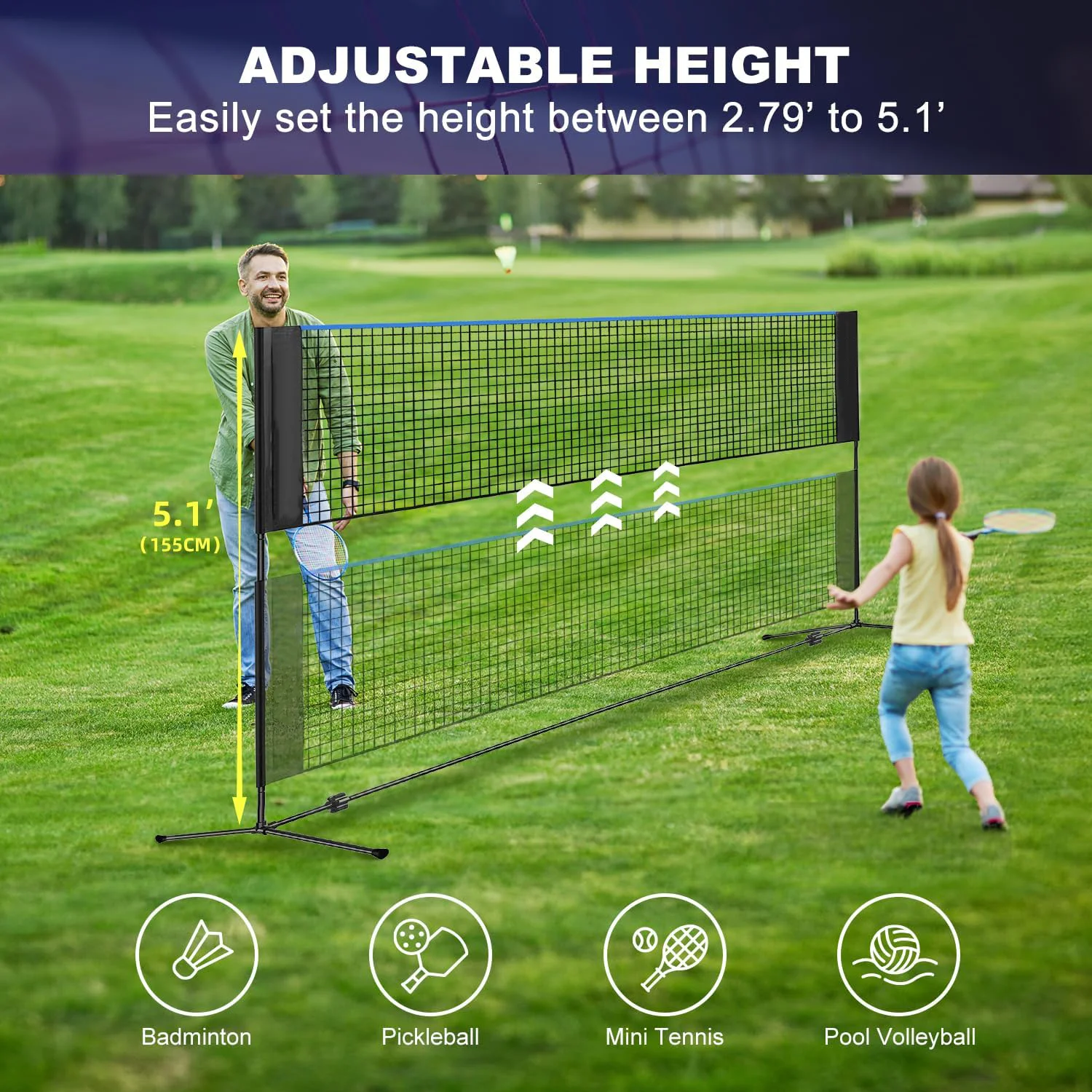 Red Deportiva Multifuncional d - Badminton Net reseña y precio