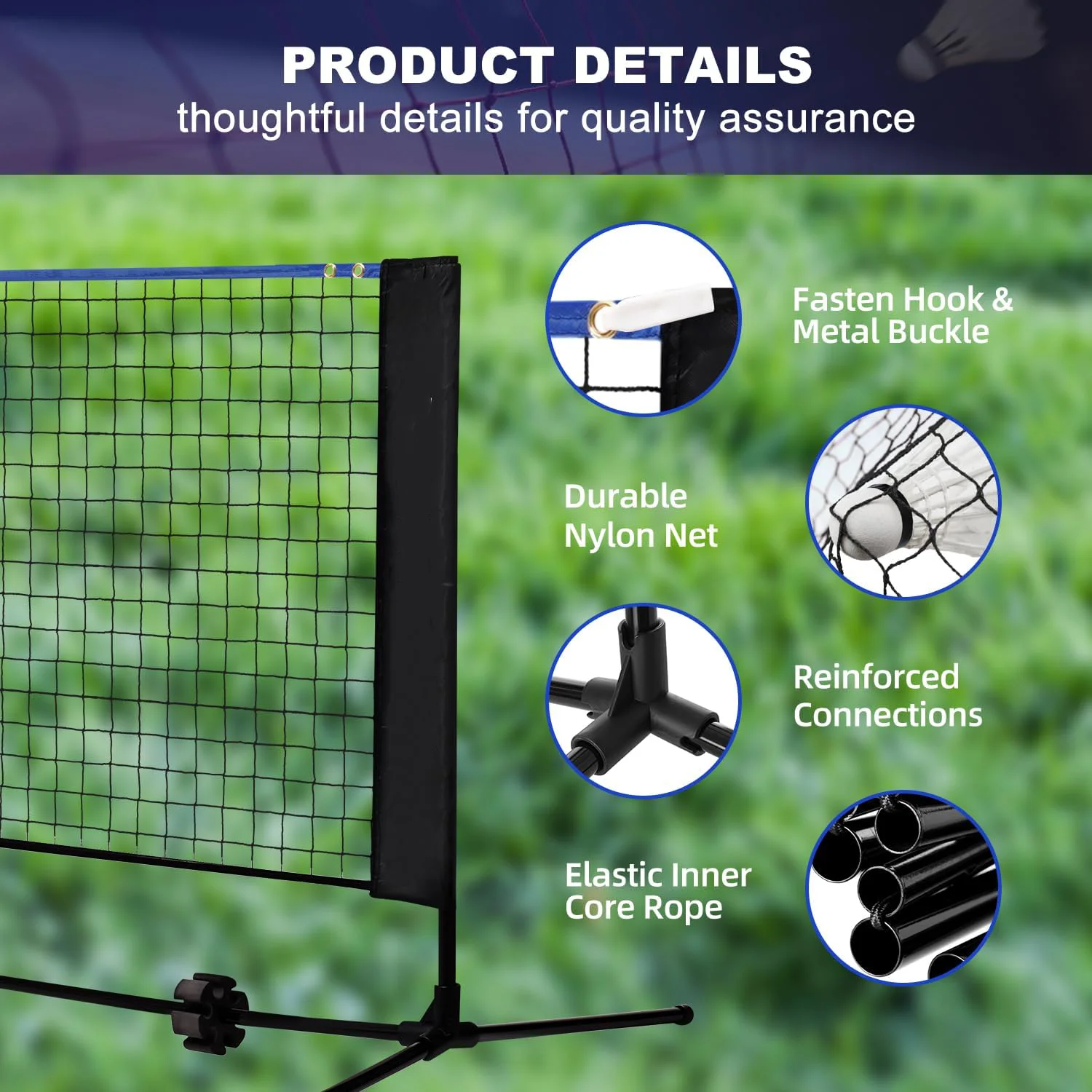 Red Deportiva Multifuncional d - Badminton Net reseña y precio