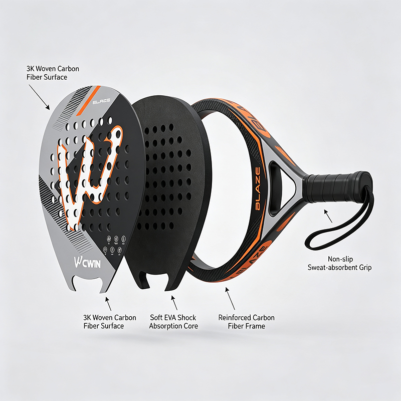 Raqueta de Pádel CWIN BLAZE, F - Badminton Racket Carbon reseña y precio