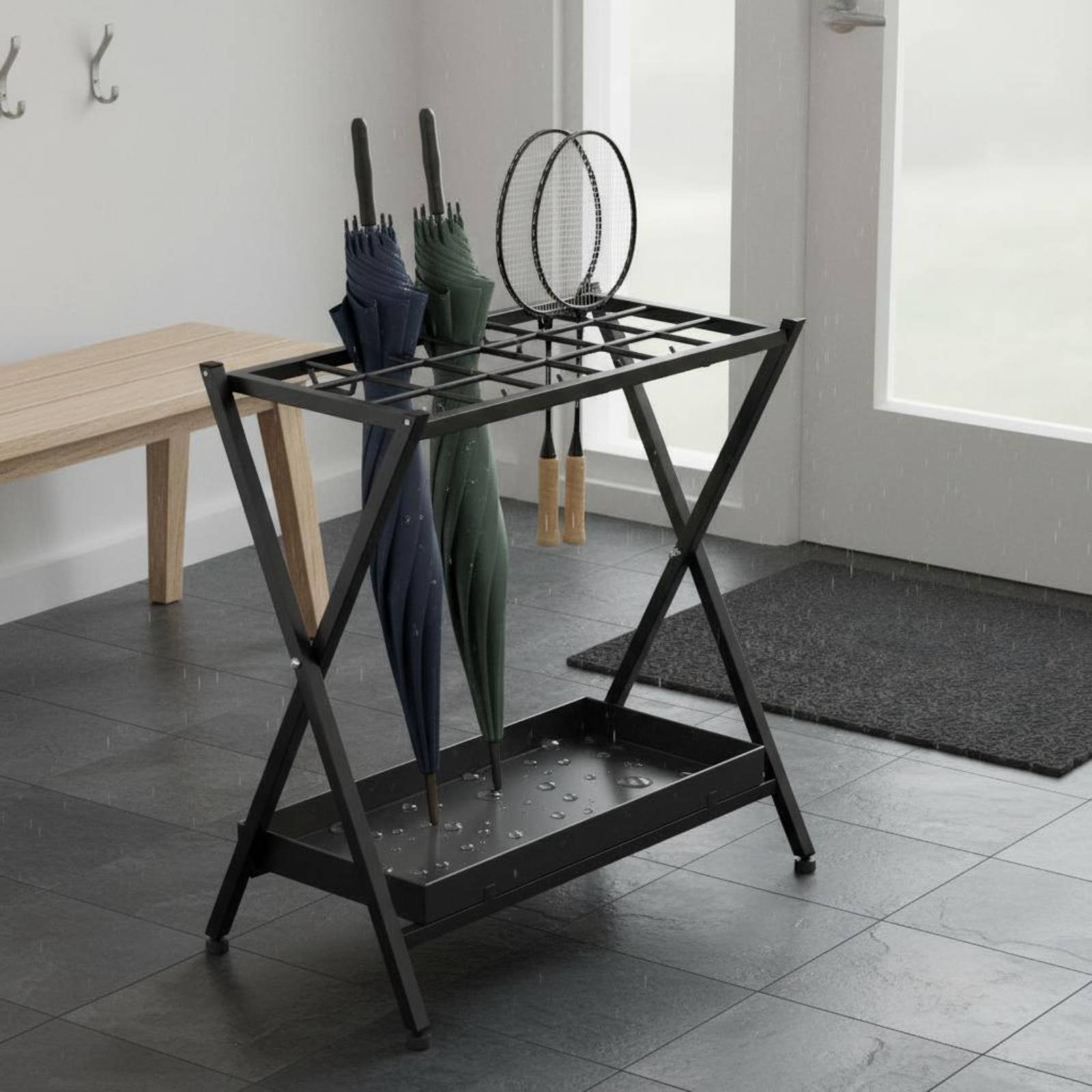 Soporte Plegable para Raqueta  - Badminton Racket reseña y precio