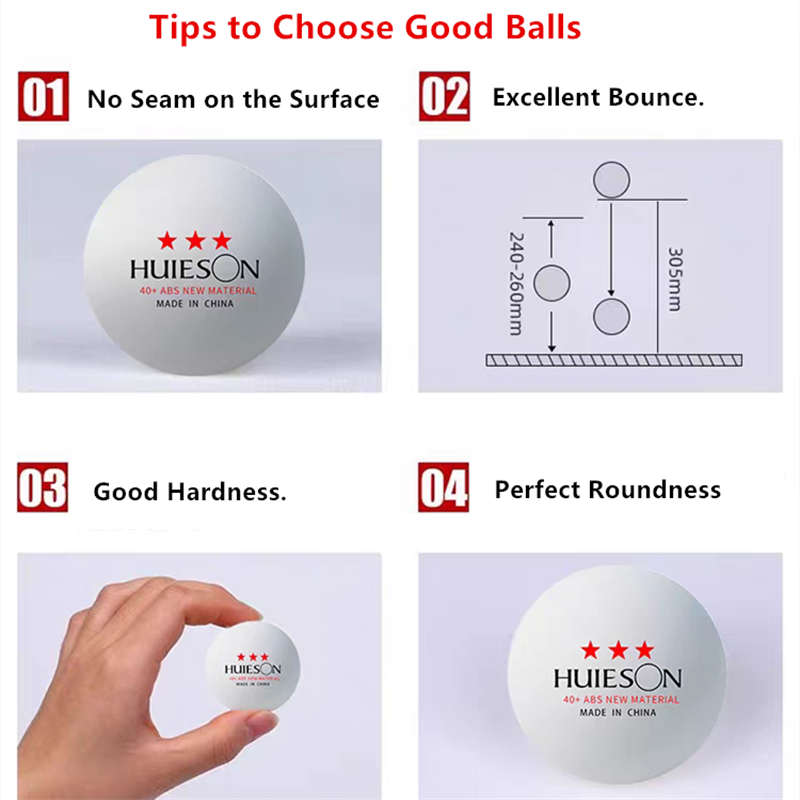 Pelotas de Ping Pong Huieson,  - Badminton In English reseña y precio