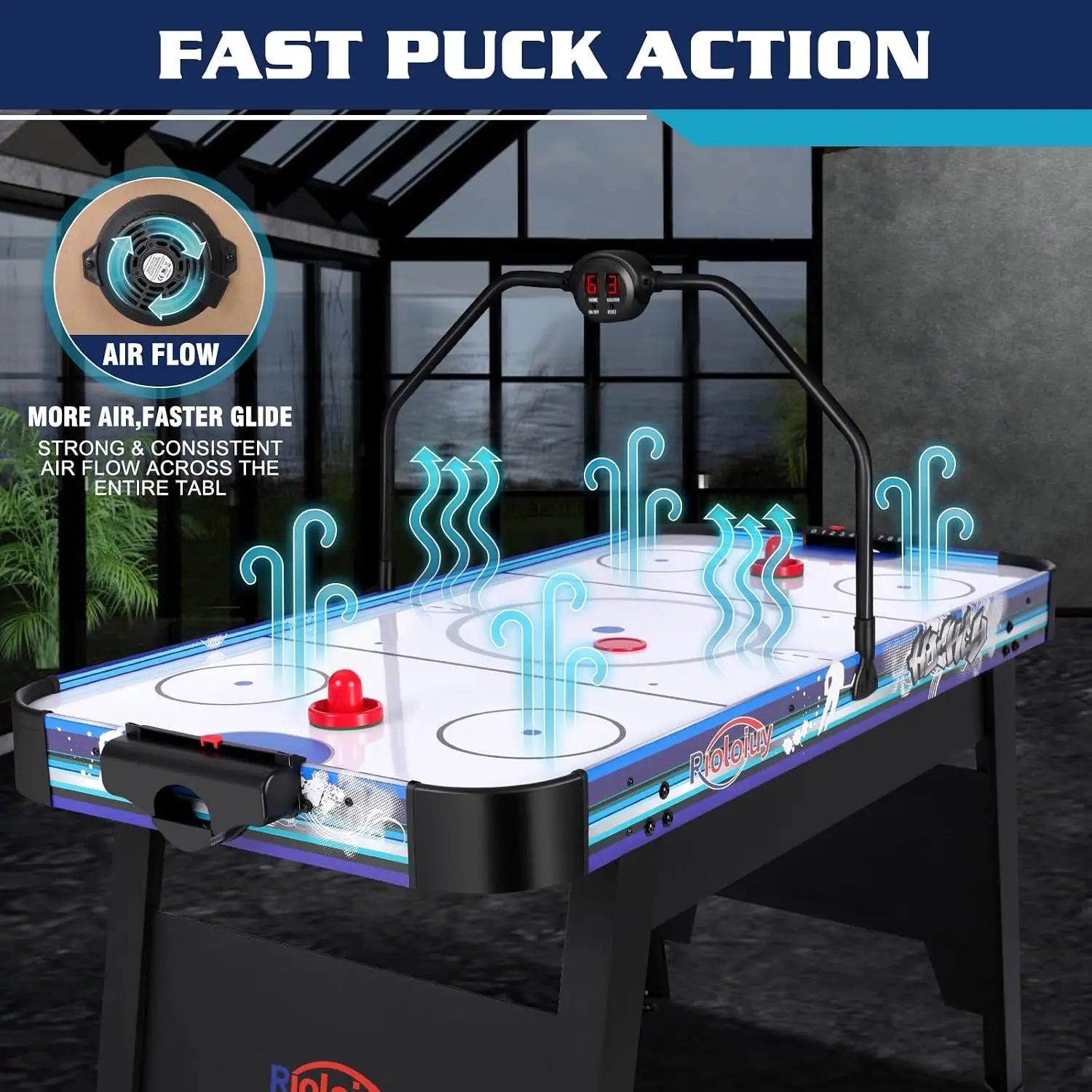 Mesa de Air Hockey de 58