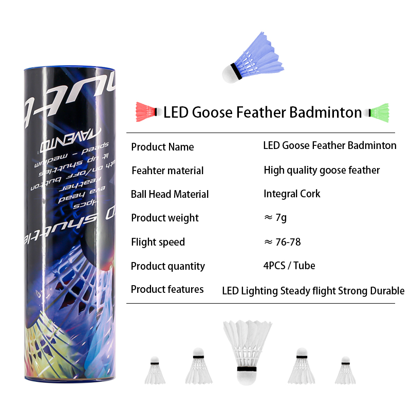 Welkin-luces LED de noche oscu - Feather Shuttlecock reseña y precio